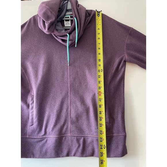 The North Face Purple Cowlneck Hoodie with Bright Blue Drawstring Size Large‎ - Picture 3 of 8